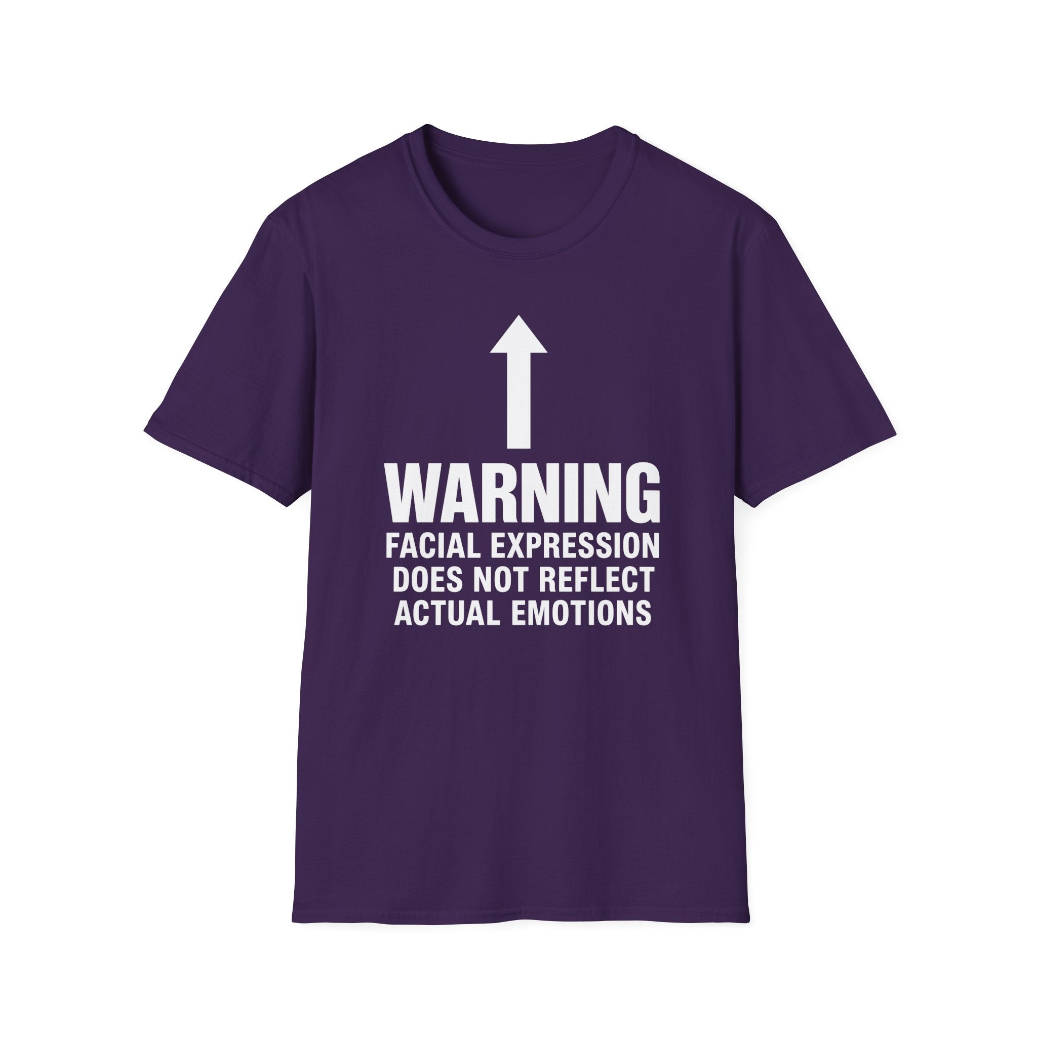 Facial Expression Does Not Reflect Emotions T-shirt