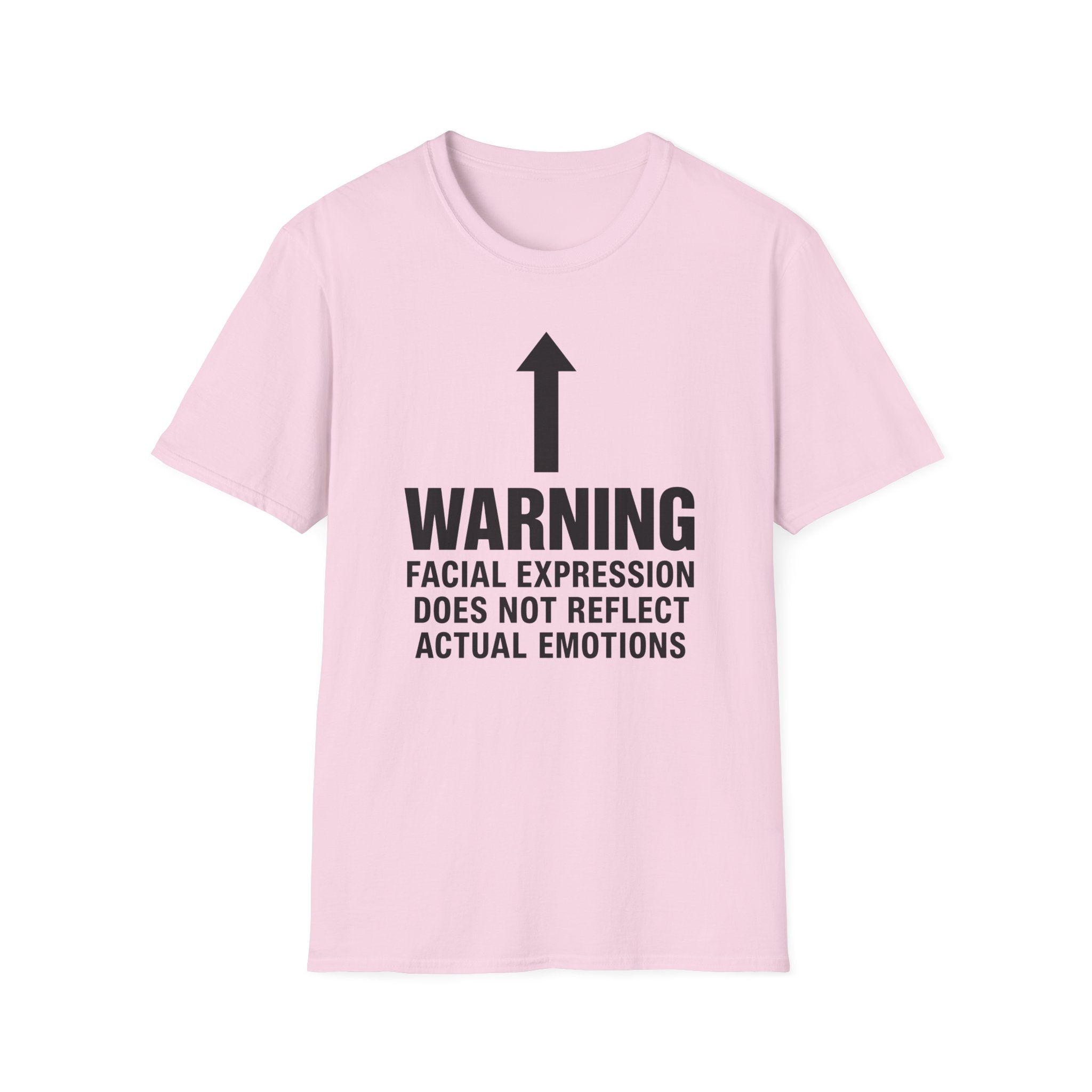 Facial Expression Does Not Reflect Emotions T-shirt