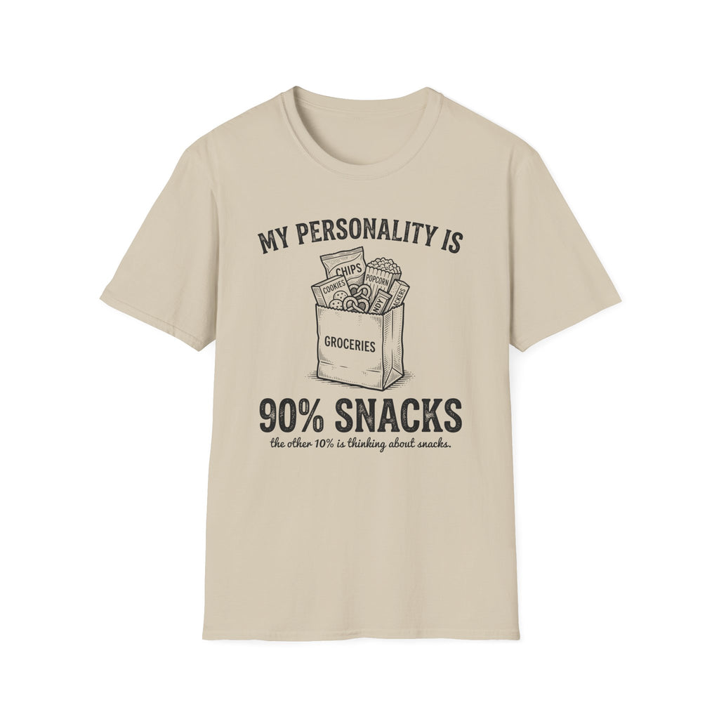 My Personality Is 90% Snacks T-shirt