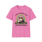I Run On Morning Coffee And Fake Confidence T-shirt