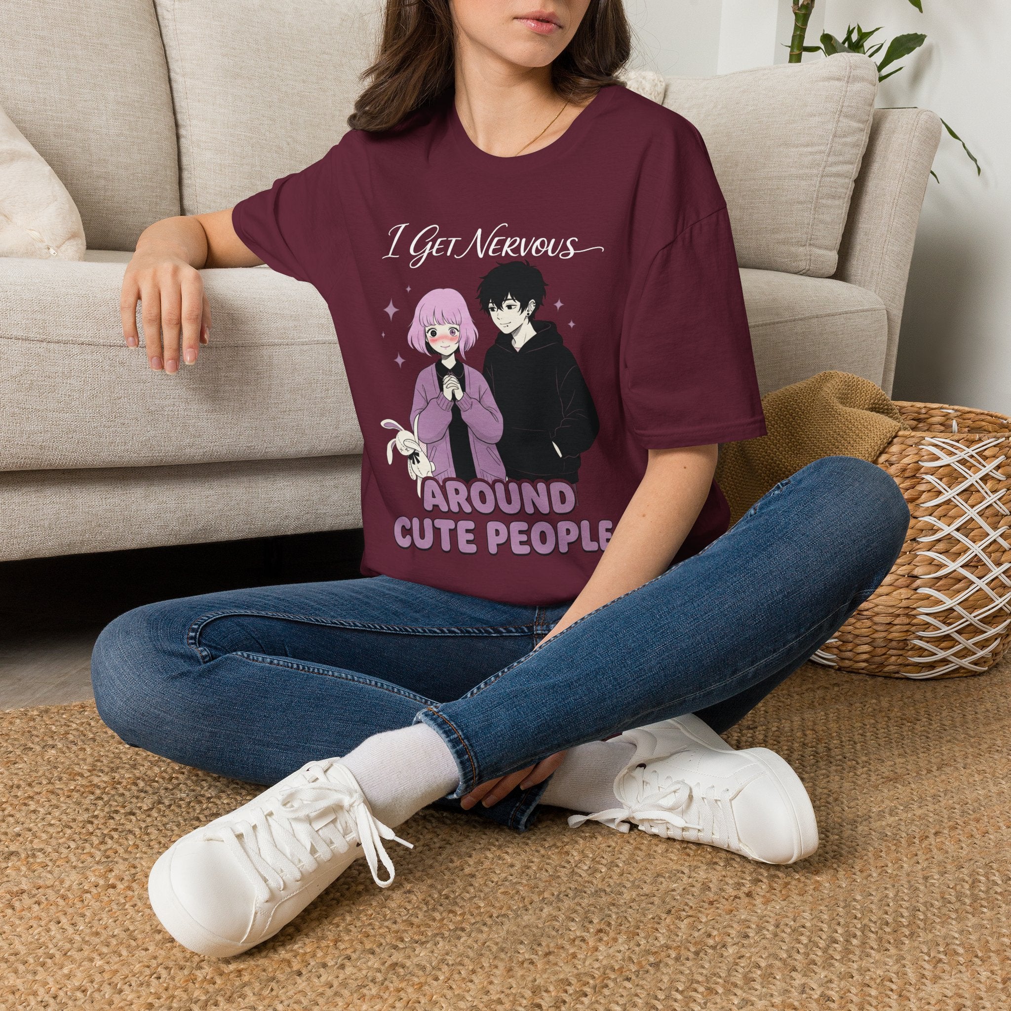 I Get Nervous Around Cute People T-shirt